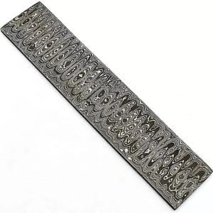 Burraq DIY Cuchillo de Acero de Damasco de 24 Pulgadas, Grado OEM, No Ajustable, Hoja Única, en Bruto, para Fabricación de Cuchillos - Product Image 2