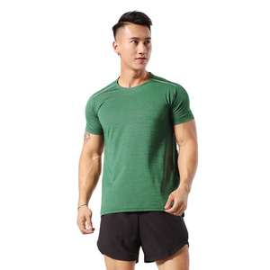 Camiseta Deportiva Personalizada al por Mayor, Ropa Deportiva Masculina para Gimnasio, Ropa Deportiva Activa con Cuello Redondo, Ropa Deportiva Masculina para Gimnasio - Product Image 1