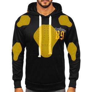 Nouveaux sweats à capuche de moto Protection des sweats à capuche en polaire Kevlar avec coussinets multi-options chez Alaf Industries - Product Image 1