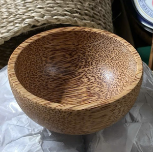 Tazones de Madera Hechos a Mano, Ecológicos y Biodegradables, Diseño Wabi Sabi de Madera de Coco Natural, Otros Recubrimientos, Tamaño Personalizable, Vajilla - Product Image 5