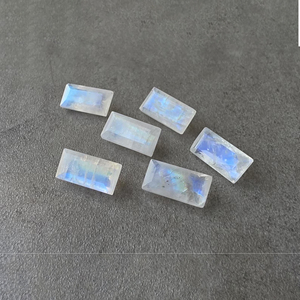 มูนสโตนสีรุ้งธรรมชาติทรงสี่เหลี่ยมผืนผ้าขนาดใหญ่เจียระไนอย่างประณีต เหมาะสำหรับทำเครื่องประดับ - Product Image 6