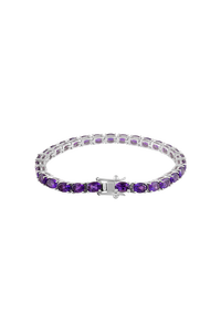 Pulsera de Amatista en Plata de Ley 92.5 KLSB-20057 - Product Image 4