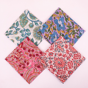 Pañuelos Cuadrados de Algodón 100% Suave con Estampado Artesanal Personalizado al por Mayor, Transpirables y Multifuncionales, Fabricante de Accesorios para la Cabeza - Product Image 5
