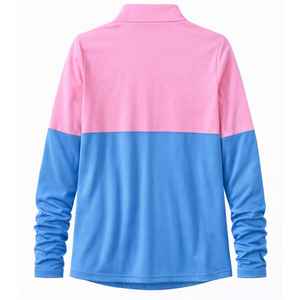 Pull tricoté décontracté bicolore à col zippé pour femmes Jack and Jill, avec logo personnalisé, blocs de couleur, vente en gros OEM - Product Image 4