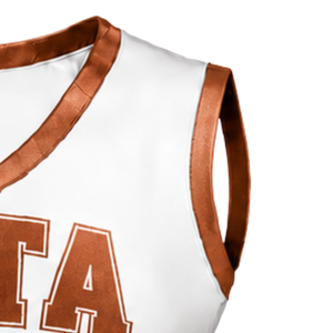 Haut d'uniforme de cheerleading en cuivre métallisé sans manches, col en V, pour performance de danse, tenue de sport athlétique pour équipe - Product Image 3