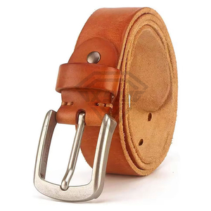Fabricante de Cinturones de Cuero Genuino Personalizados al por Mayor, Cinturón de Cuero Vacuno Vintage Casual para Hombre, Correa de Cintura de Alta Calidad con Hebilla de Pin, Cinturones para Jeans - Product Image 3