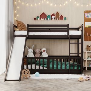 Letto a Castello Espresso Twin Over Twin con Scivolo e Scala, Letti per Bambini, Vecchio SKU LP000009AAP - Product Image 2