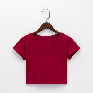 Camiseta Corta para Mujer, Algodón Premium, Ropa Casual, Venta al Por Mayor, Suministro Directo de Fábrica - Product Image 2