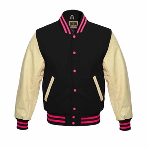 Chaqueta Varsity de Invierno Unisex Personalizada LeatherTique Impex, Gruesa, de Lana, con Cierre de Cremallera, Cuello Alto, Tejido de Ganchillo - Venta al Por Mayor OEM - Product Image 2