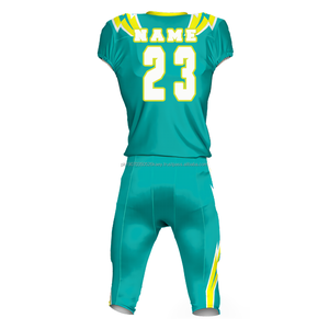 Maillot de football américain avec broderie sublimée et imprimé Uniforme de football américain Plus size manches courtes - Product Image 4