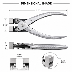 Pince à becs croisés pour cintrage de courbes, outil de façonnage et de modelage de bijoux en métal ZetomedPro - Product Image 3