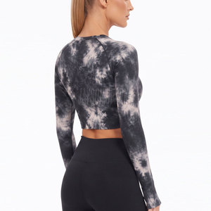 New Style Comfortable Casual Regular Fit Long Sleeves Yoga Tops Crew Neck Soft Women High Quality Fashion Clothing Front for - Product Image 2