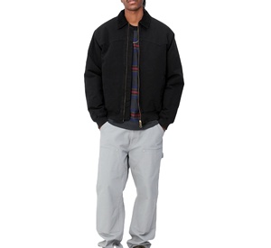 Chaquetas de Lona 100% Algodón Vintage con Forro Acolchado, Chaquetas de Trabajo para Hombre con Bolsillo con Cremallera - Product Image 4