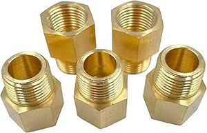ข้อต่อแบบยืดหยุ่นลดขนาด 1/4" NPT ทองเหลือง ทนแรงดันต่ำ ผลิตตามมาตรฐาน OEM - Product Image 4