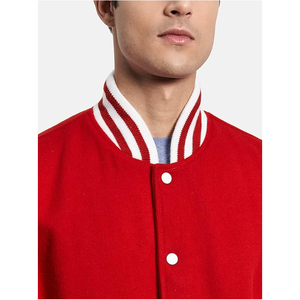 Veste de baseball Letterman 100% laine, couleur attrayante, personnalisable, avec manches en cuir d'agneau véritable, unisexe. - Product Image 1