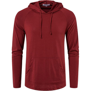 Sweat à capuche vintage pour homme en molleton bouclette délavé, coupe décontractée, idéal pour la gym et le streetwear - Product Image 1