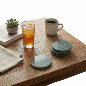 Ensemble de dessous-de-plat en marbre naturel, vaisselle élégante, cadeau pour lui ou pour elle - Product Image 4