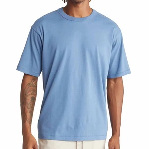 T-shirt pour homme à manches courtes de haute qualité, 100% coton biologique, respectueux de l'environnement, avec impression de logo personnalisé - Product Image 1