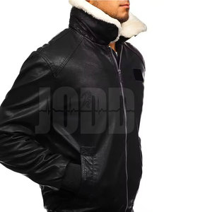 Chaqueta de Cuero Vacuno de Alta Calidad para Hombre, con Logotipo Frontal, Invierno, Casual, Transpirable, Manga Larga, Mejor Precio - Product Image 3