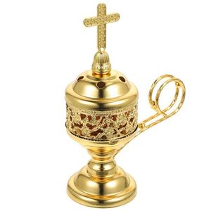 Brûleur d'encens vintage en laiton de style européen, pour usage religieux, toutes saisons, écologique, pour encens et censiers. - Product Image 6