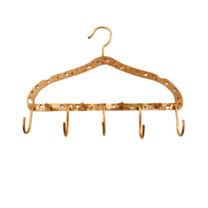 Estante de Pared de Ratán Natural Hecho a Mano con 3 Ganchos, Colgador de Pared de Mimbre Estilo Boho, Organizador Decorativo para Ropa y Toallas, Barra de Ganchos para Niños - Product Image 3