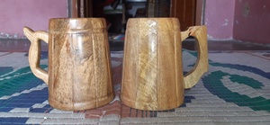 Taza de Madera Clásica Hecha a Mano Personalizada para el Hogar, Oficina u Hotel, Taza de Cerveza de Madera, Taza de Té con la Mejor Calidad, Mayorista de la India - Product Image 2