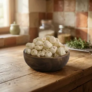 Suministro a Granel de Nueces de Zorro de Primera Calidad, Makhana de 12-19 mm, Calidad de Exportación, Grado Alimenticio, Sin Residuos de Pesticidas, Alto Contenido de Fibra y Proteína - Product Image 2