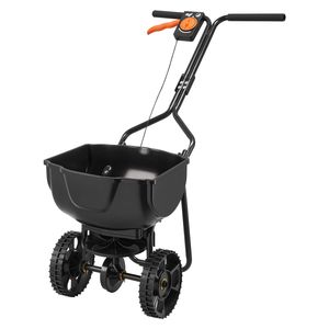 Spargitore a Spinta con Controllo del Flusso Regolabile, Capacità 15 libbre, Pneumatici All-Terrain da 10 pollici, Larghezza di Spargimento 9,8 piedi, Motore Integrato - Product Image 1