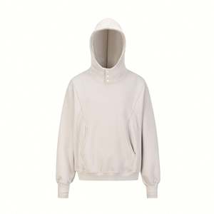 Nouveautés H5552 – Sweats à capuche Ninja personnalisés en molleton bouclette 350 g/m² avec design demi-masque intégré – Vente en gros - Product Image 2