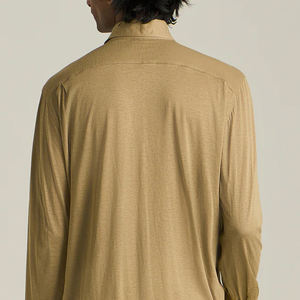 Signature Turn Down Collar Men Stylish And Relaxed Design With Logo & Relaxed Material Basic T Shirt With Button Closure Design - Product Image 4