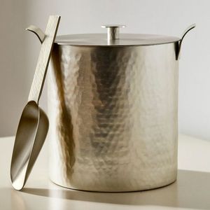 Seau à glace en métal durable avec couvercle pour le refroidissement du vin, du champagne et de la bière, idéal pour les bars commerciaux, les restaurants, les hôtels, la restauration, les événements en plein air - Product Image 1
