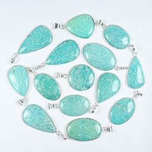 Colgante de Piedras Preciosas Mixtas de la Mejor Calidad al por Mayor, Chapado en Plata, Estilo Boho, Forma de Lágrima, para Fabricación de Joyería, Minoristas BISMILLAH GEMS BG-171 - Product Image 3