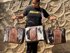 Nuevo bolso de mano con flecos de cuero de vaca con estilo occidental hecho a mano de moda de alta calidad para mujer bolsos de compras - Product Image 4