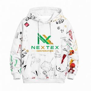 Sweat à capuche unisexe en molleton de coton avec impression intégrale de motifs, vente en gros - Product Image 3