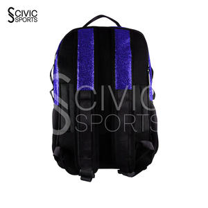 Sac à dos zippé Civic Sports Custom, nouveau design, imperméable, transparent, paillettes brillantes, couleurs bonbons, vintage, 20-36L - Product Image 6