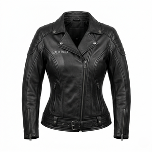 Chaqueta de Motociclista de Cuero con Certificación CE - Ropa Deportiva de Carreras Resistente para Mujer - Product Image 1