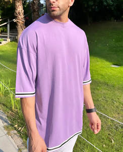 Camiseta personalizada para hombre con lavado ácido, 100% algodón, camisetas gráficas de talla grande de gran tamaño, Camiseta de algodón transpirable Vintage con logotipo estampado - Product Image 4