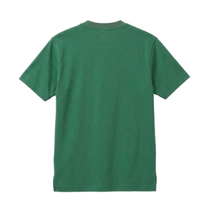 Camiseta de Manga Corta para Hombre, Cuello Redondo, 100% Algodón Jersey, Corte Regular Informal, Color Sólido, Diseño Liso - Product Image 3