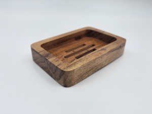 Handmade Wooden Soap Dish | Eco-Friendly Self Draining Soap Holder | Natural Wood Bathroom <b>Accessory</b> | OEM Wholesale - Product Image 3