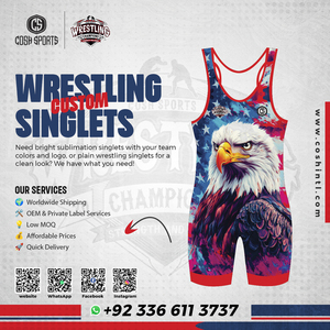 Trajes de Lucha Sublimados en Todos los Tamaños - 100% Premium, Color Personalizado, Secado Rápido, Transpirables y Cómodos - Product Image 6