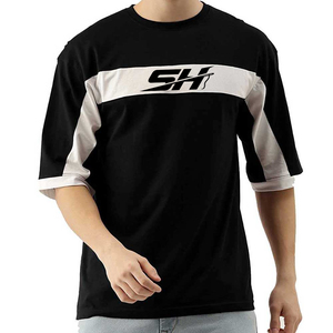 Camiseta extragrande para hombre, estilo Hip Hop, holgada, de manga corta, de algodón pesado, informal, de verano, a la moda, ropa de calle - Product Image 1