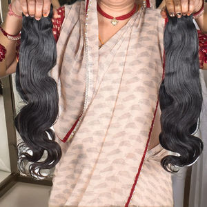 Prix de gros d'usine Cheveux indiens bruts en vrac Fournisseurs de cheveux humains aspect naturel Bodywave Vierge bruts à vendre à l'exportation - Product Image 1