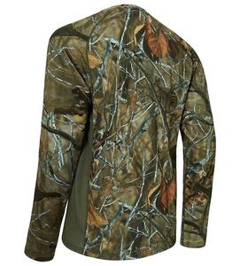 T-shirts de camouflage à manches courtes respirants en coton 100% de haute qualité, coupe régulière, motif camouflage Bottomland pour la chasse et la pêche - Product Image 6