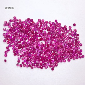 ทับทิมธรรมชาติคุณภาพสูงเกรด 3A จากโมซัมบิก รูปทรงกลม (ล็อต) ขนาด 2.25 มม. น้ำหนัก 28.95 กะรัต สีสดใส พลอยหลวม สำหรับทำเครื่องประดับ - Product Image 1