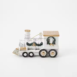 Ornements de Noël en fer Navidad Treno Di Natale Boules et cloches suspendues pour arbre et décoration de la maison - Product Image 1