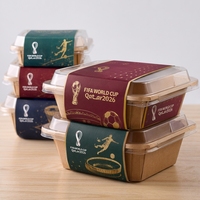 Boîte alimentaire à double paroi en kraft brun, prix de gros, fournisseur fiable, haute qualité, abordable, sûre pour les aliments, avec impression personnalisée