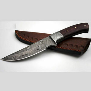 Custom Size Premium Quality Handmade Stainless Steel Serrated Edge Hunting Skinner <b>Knife</b> Wood Handle Clip Point OEM Leather - Product Image 1