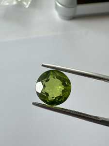 Natural <b>Peridot</b> Round Cut China Origin Heat Treated Vivid Green Gemstone For <b>Ring</b> Jewelry Making Loose Stone - Product Image 4