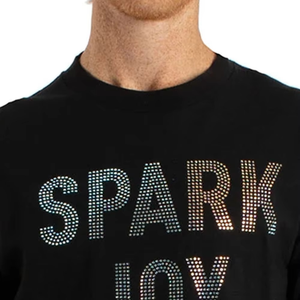 T-shirt en coton personnalisé de haute qualité avec strass pour homme, t-shirt personnalisé avec strass pour adulte, t-shirt avec strass - Product Image 3