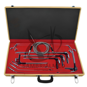Sambrialmed International – Kit complet d'œsophagoscope manuel rigide en acier inoxydable allemand certifié CE pour procédures ORL et gastroscopiques - Product Image 4